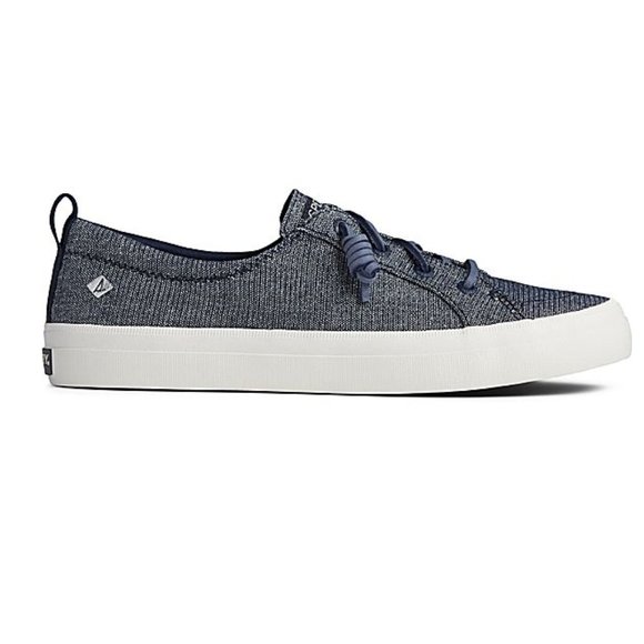 NEW Sperry Crest Vibe Sparkle Linen Sneakers - Picture 5 of 10